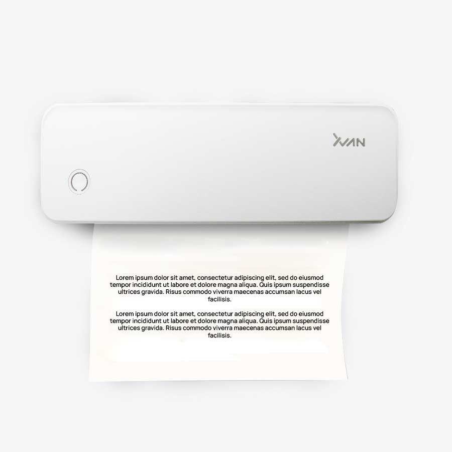 Impresora Termica Xvanwere A4 Inalambrica Portatil 52-216mm XVA-A4LPRO-WHT Color Blanco